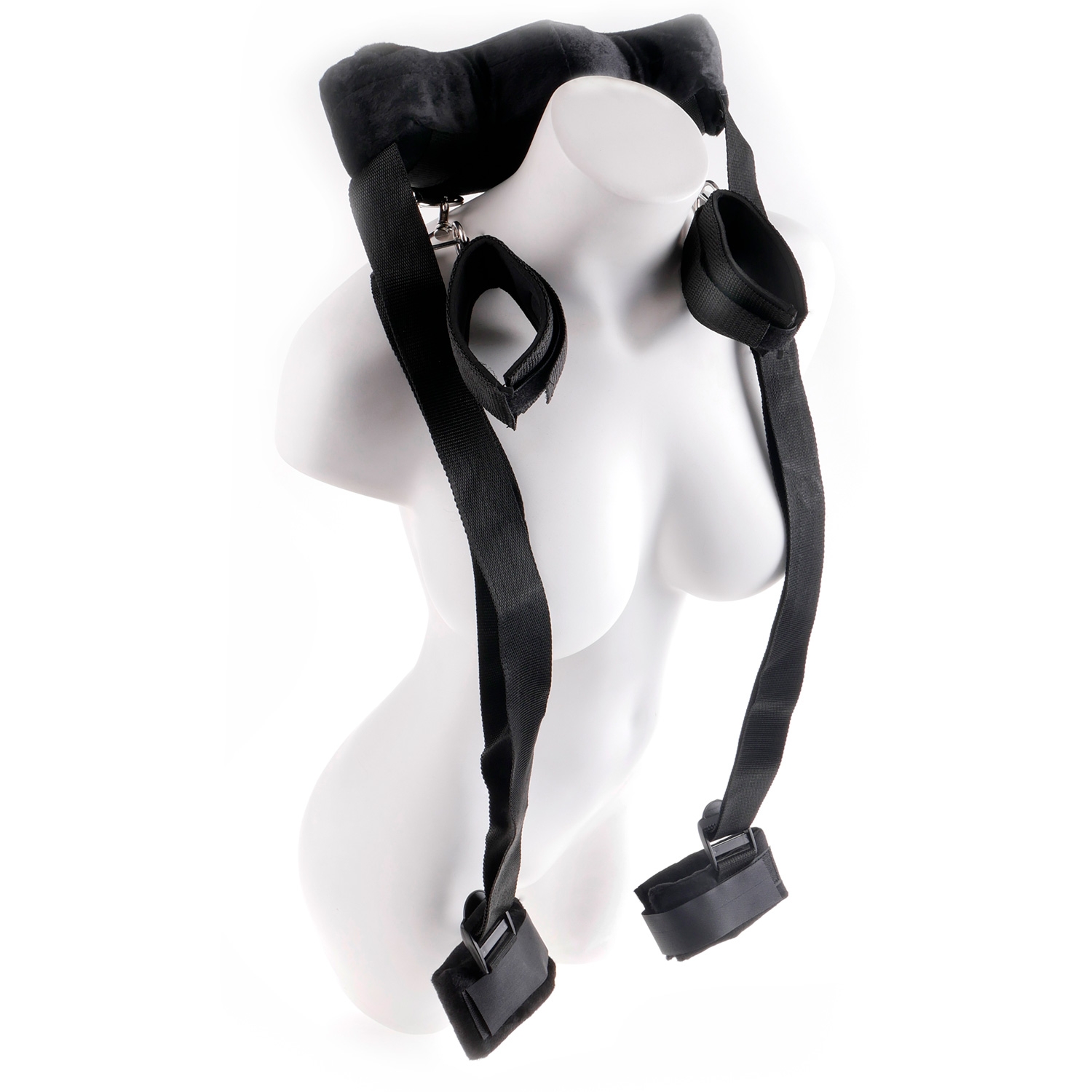 Fetish Fantasy Series Fetish Fantasy Bondage Sele med Manchetter - Sort Fetish Fantasy Series Fetish Fantasy Bondage Sele med Manchetter - Sort
