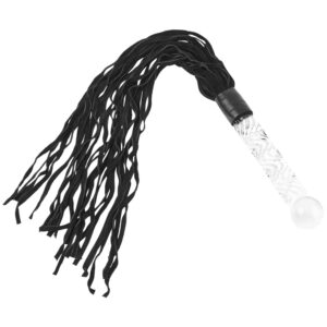 Icicles No 38 Pisk med Glas Dildo Håndtag - Klar