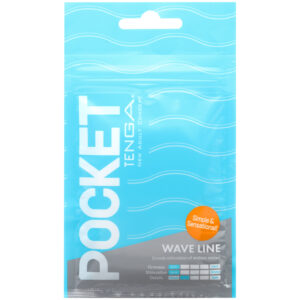 TENGA Pocket Wave Line Masturbator - Hvid