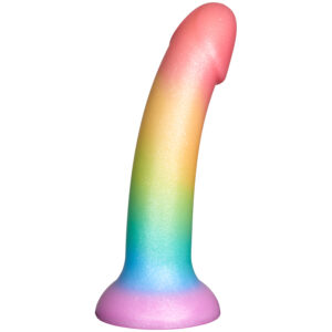 baseks Colour-mix Silikone Dildo 18 cm - Flere farver