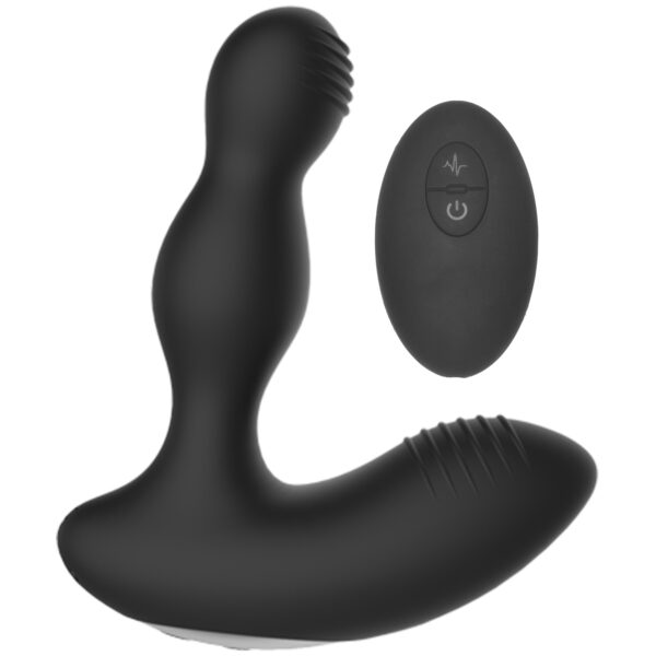Electroshock Fjernbetjent Prostata Massager - Sort