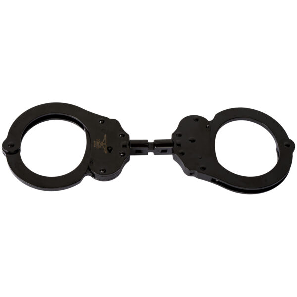 Mister B Cuff Double Lock with Hoop Black - Sort