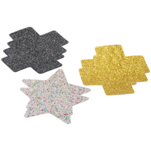 baseks Glitter Nipple Covers 3 sæt - Flere farver