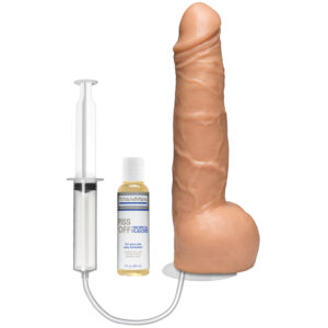 Doc Johnson TitanMen Piss Off Vac-U-Lock Sprøjte Dildo - Nude