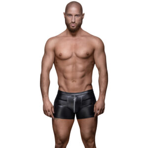 Noir Handmade Boxer Shorts med Lynlås - S