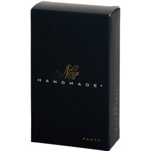 Noir Handmade Wetlook G-Streng med Sølvspænder - L