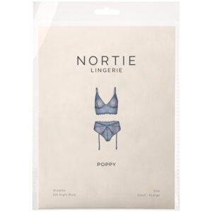 Nortie Poppy Night Blå Bralette Sæt - Blå - S/M