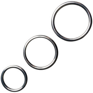 Obaie Metal Penisringe 3 stk - Sølv