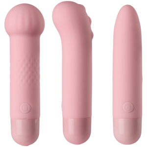 baseks Cute Lovers Opladelig Mini Vibrator Sæt - Rosa