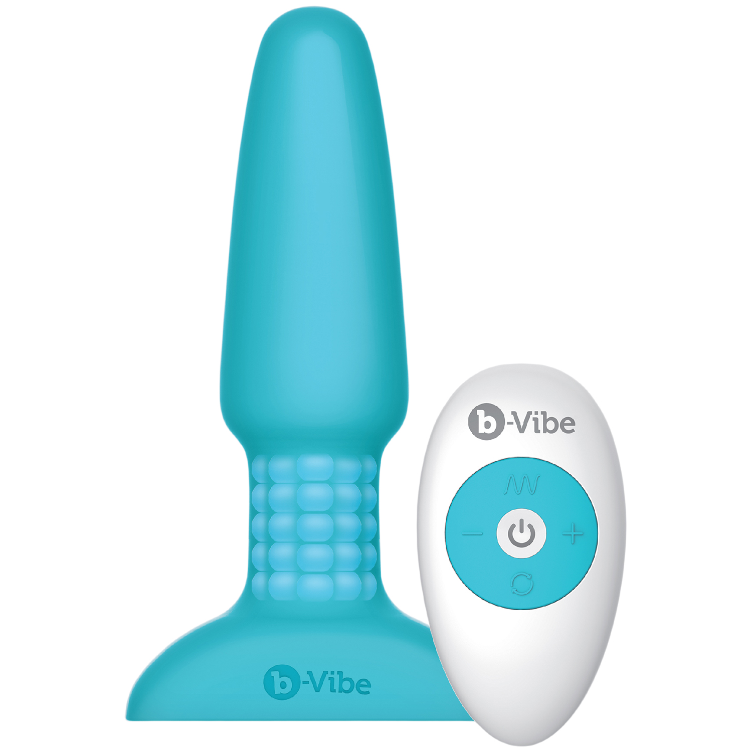 B-Vibe Fjernbetjent Rimming Plug - Blå B-Vibe Fjernbetjent Rimming Plug - Blå
