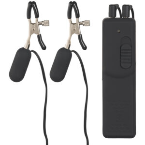 Fetish Fantasy Series Fetish Fantasy Brystklemmer med Vibrator - Sort