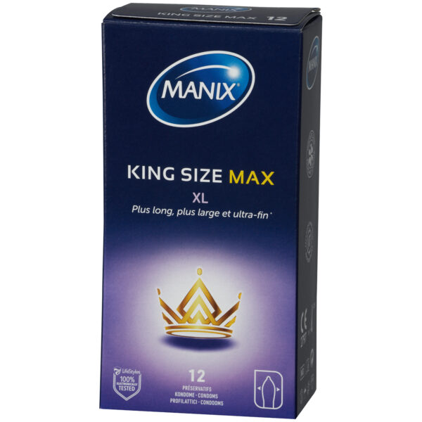 Manix King Size Max XL Kondomer 12 stk - Klar