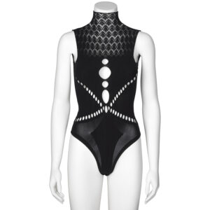 Nortie Blossom Taiga Bodystocking - Sort