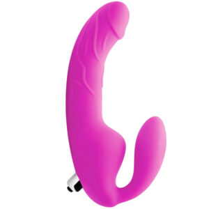 Strap U Royal Rider Vibrerende Strap-On Dildo - Pink