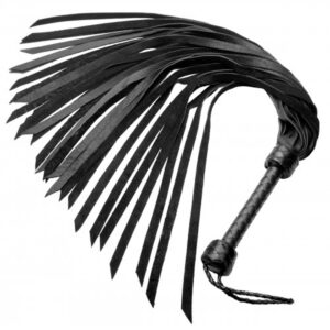 Strict Leather Flogger 82 cm - Sort