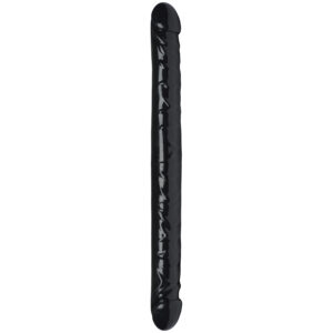 Willie City Sort Realistisk 2-Way Dobbelt Dildo 43 cm - Sort