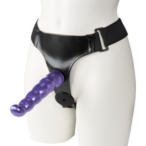 baseks Dobbelt Strap-On Harness med Dildoer - Lilla