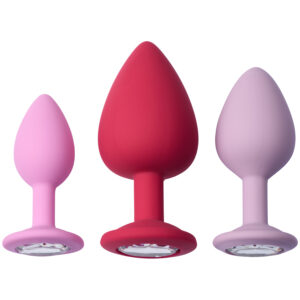 baseks Jewel Butt Plug Trænings Sæt - Rosa