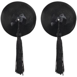 Bijoux Burlesque Pasties Læder Brystsmykker - Hvid