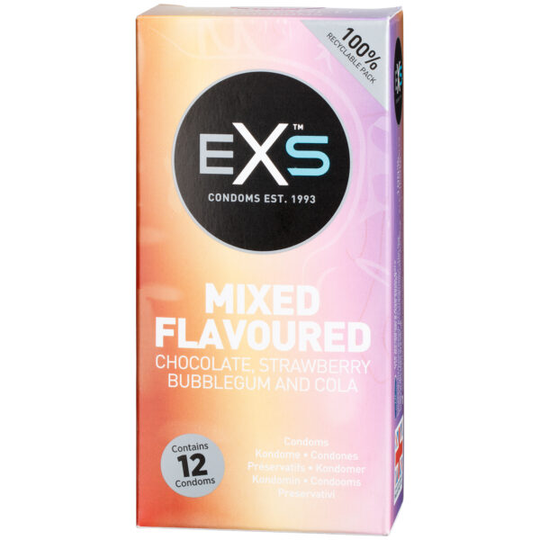 EXS Kondomer med Smag 12 stk - Klar