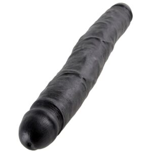 King Cock Slim Dobbelt Dildo 30 cm - Sort