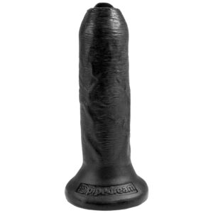 King Cock Uncut Realistisk Dildo 18,5 cm - Sort
