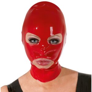 Late X Latex Maske - Rød - One Size