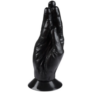 Mister B All Black Otto Fisting Dildo med Sugekop 20 cm - Sort