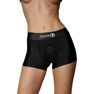 Ouch! Vibrerende Strap-on Boxershorts - M/L
