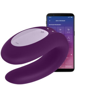 Satisfyer Double Joy Connect App - Lilla