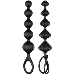 Satisfyer Love Beads Analkæde 2 stk - Sort