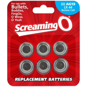Screaming O Batterier AG13 LR44 6 stk - Sølv