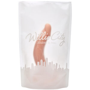 Willie City Classic Realistisk Curved Dildo 20 cm - Nude