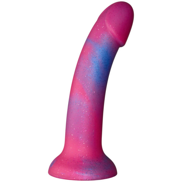 baseks Red Galaxy Silikone Dildo 18 cm - Rød