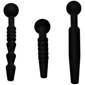 Master Series Dark Rods Penis Plug Sæt - Sort