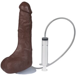 Doc Johnson Bust It Realistisk Sprøjtedildo Chocolate - Brun