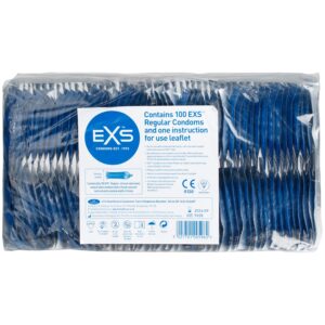 EXS Regular Kondomer 100 stk - Klar