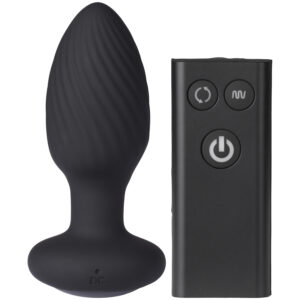 Nexus Tornado Fjernbetjent Roterende Anal Plug - Sort
