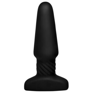Rimmers Slim Smooth Rimming Fjernbetjent Butt Plug - Sort