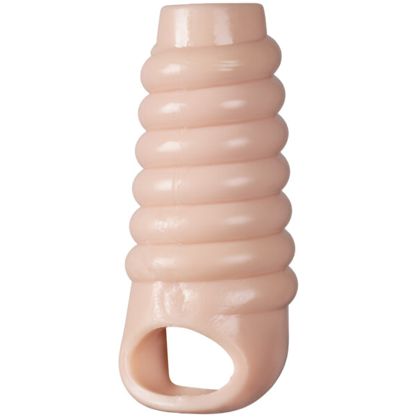 Size Matters Rillet Penis Sleeve - Nude