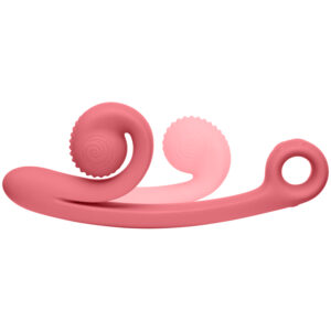 Snail Vibe Curve Opladelig Dobbelt Stimulator - Rosa