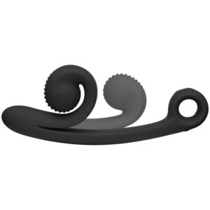 Snail Vibe Curve Opladelig Dobbelt Stimulator - Sort