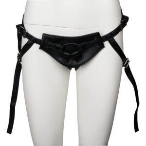 obaie Blød Strap-on Harness i Kunstlæder - Sort