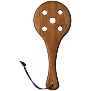 Black Label Bullseye Spanking Paddle i Træ - Brun