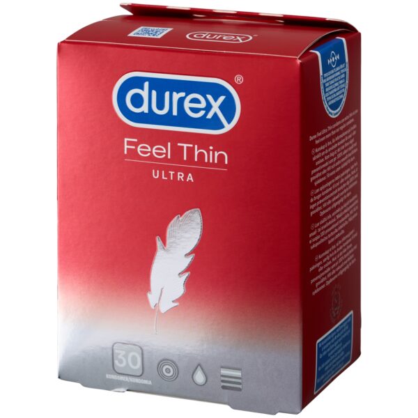 Durex Feel Thin Ultra Kondomer 30 stk - Red