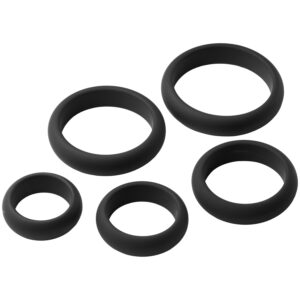 MR.MEMBR Enhancing Penisring Sæt 5 stk - Black