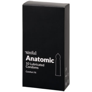 Sinful Anatomic Condoms, 10 pcs - Klar