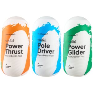 Sinful Masturbation Toolbox 3 Pack - Mixed colours