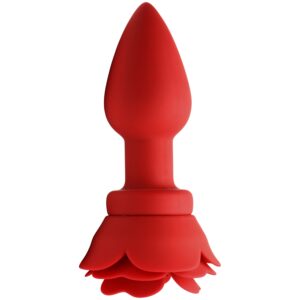Booty Sparks Rose Vibrerende Butt Plug Large - Red