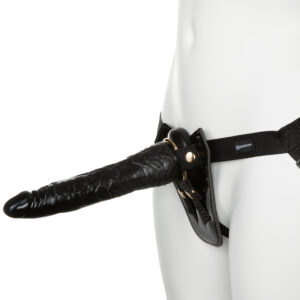 Fetish Fantasy Gold Designer Strap-On Sæt 18 cm - Black